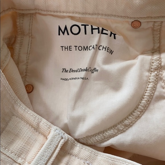 NWT Mother The Tomcat Chew Peach Jeans Size 26 - Picture 15 of 15